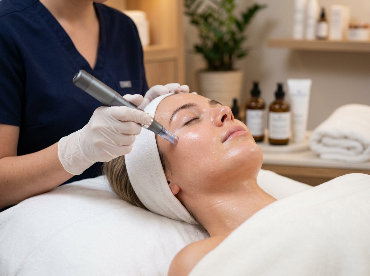 Gepflegte, strahlende Haut nach einer Behandlung bei Bloom Beauty